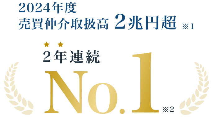 2024年度売買仲介取扱高※1 No.1※2
