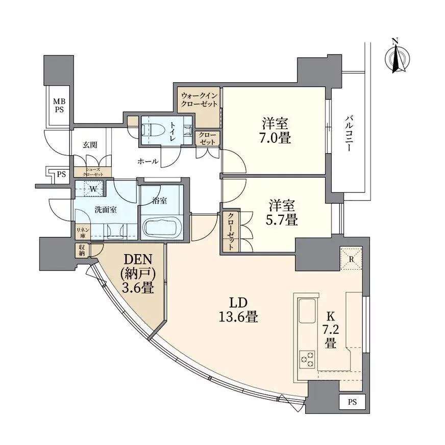 シティタワー大阪 間取り図例