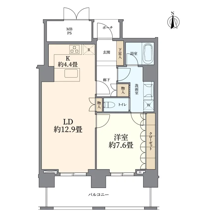グランドメゾン大手前タワー 間取り図例