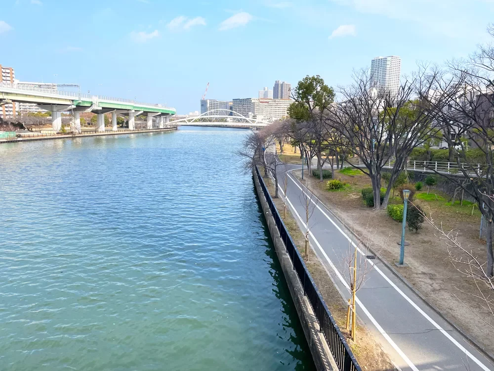 毛馬桜之宮公園内遊歩道