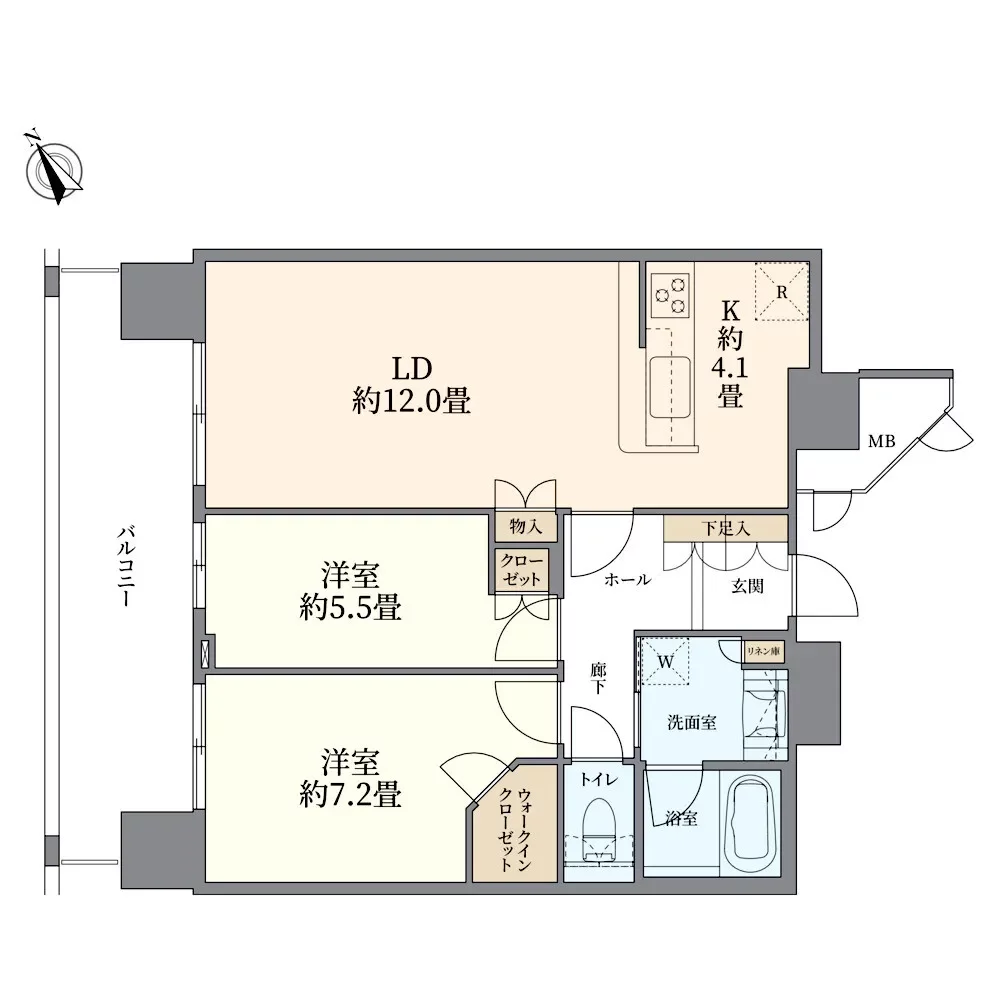 ヴィークタワーOSAKA 間取り図例