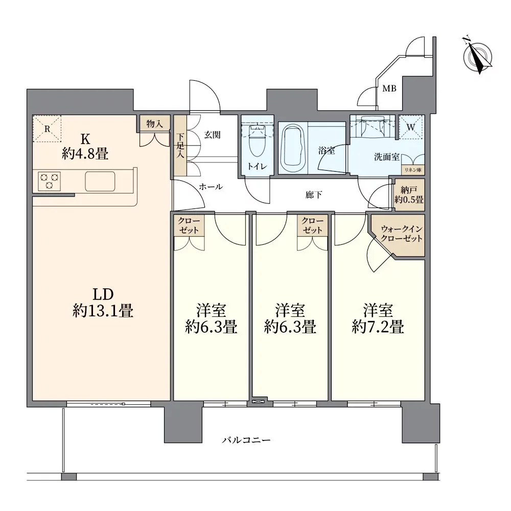 ヴィークタワーOSAKA 間取り図例