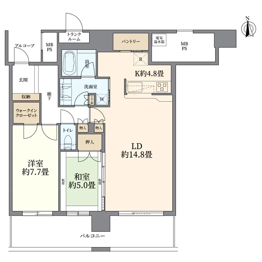 エルザグレース堀江タワー 間取り図例