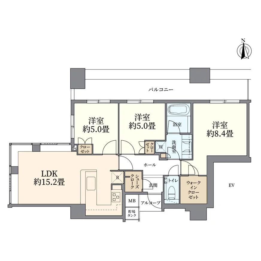 ザ・なんばタワーレジデンスインなんばパークス間取り図例