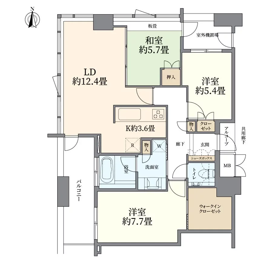 ローレルタワーサンクタス梅田 間取り図例