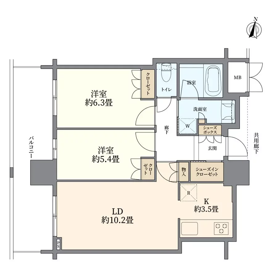 ローレルタワー梅田 間取り図例