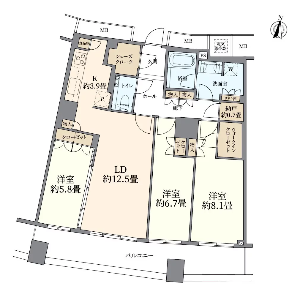 ザ・タワー大阪 間取り図例