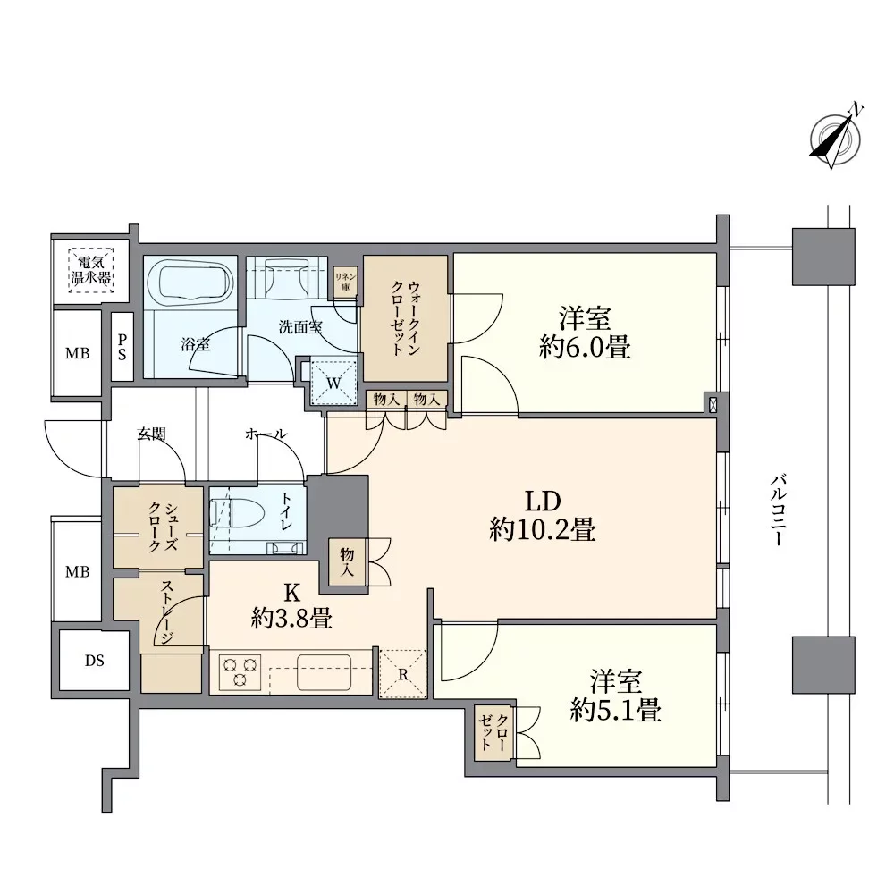 ザ・タワー大阪 間取り図例