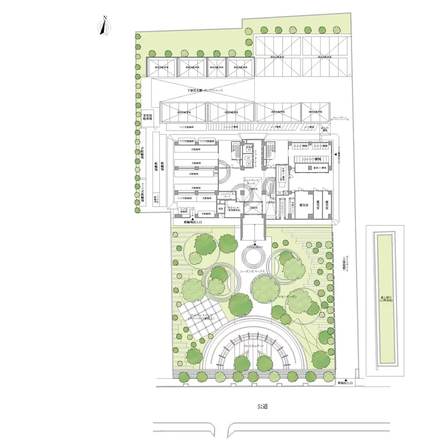 福島ガーデンズタワー 敷地配置図