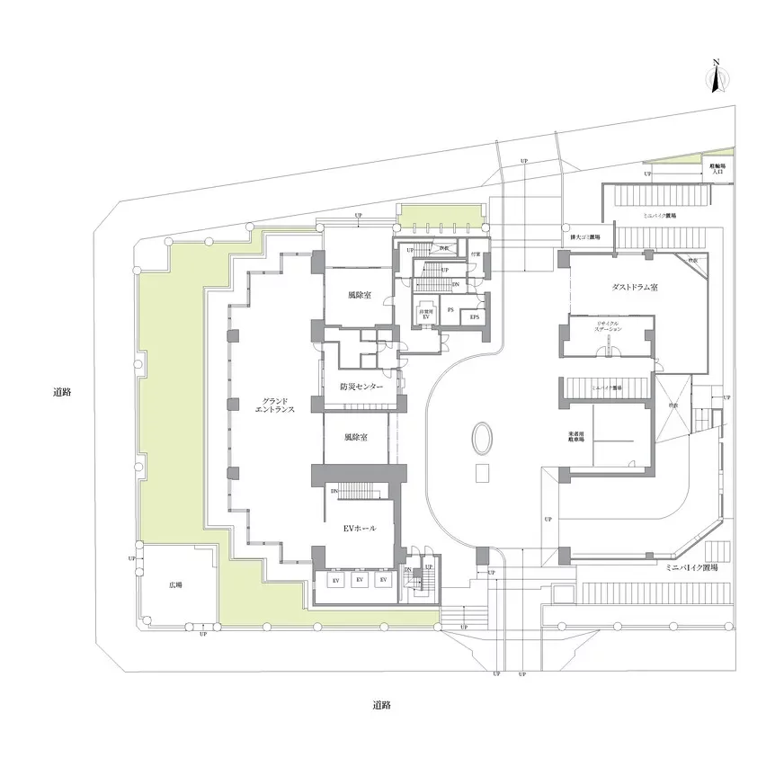シティタワー西梅田 敷地配置図