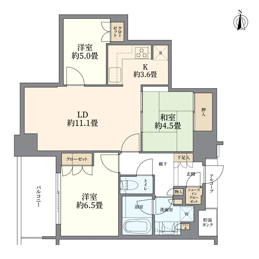 シティタワー西梅田 間取り図例
