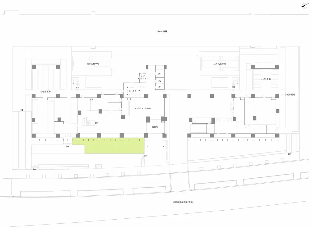 ルナタワー・ハリウッドプレイス 敷地配置図