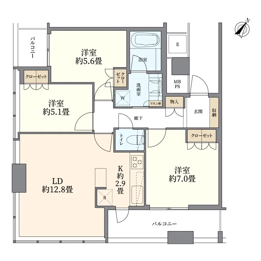 N4.タワー 間取り図例