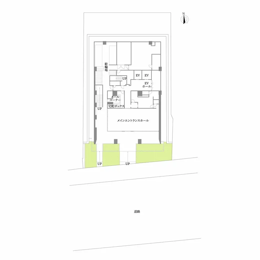 マストタワー安堂寺 敷地配置図