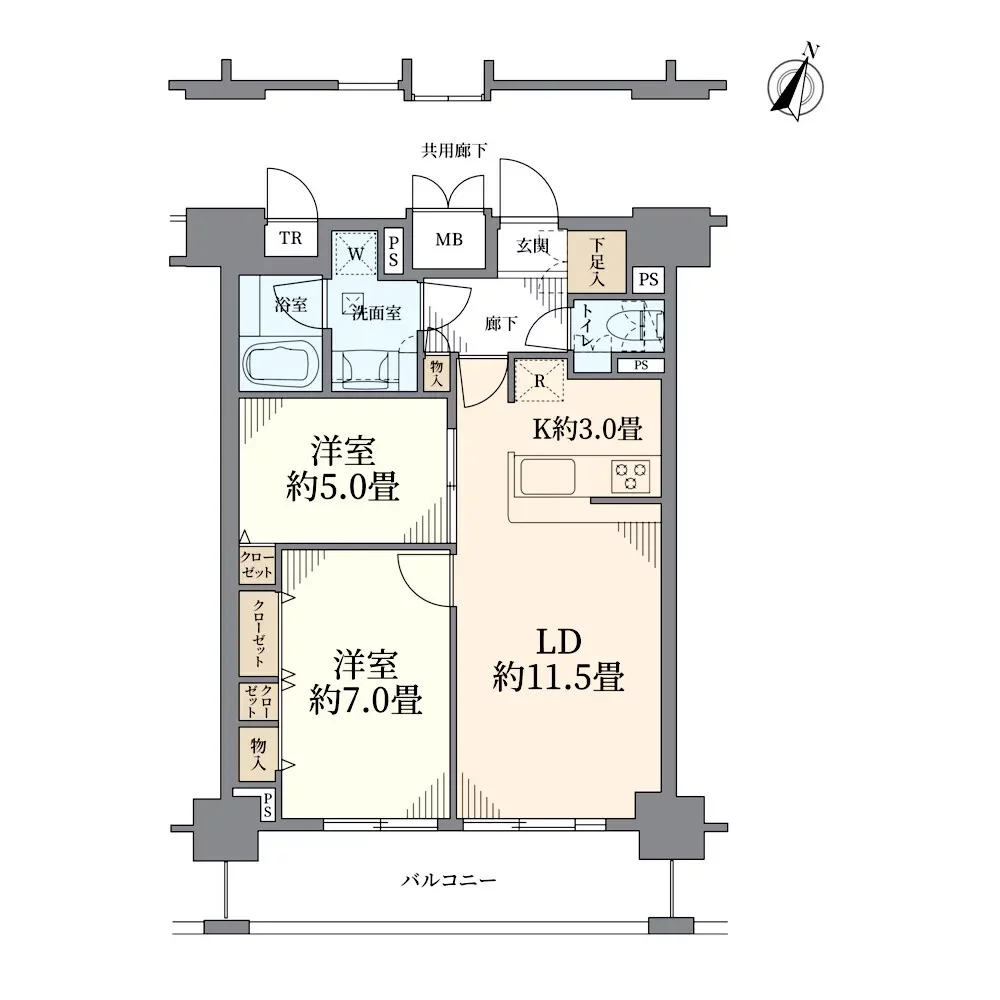 エスリード長堀タワー 間取り図例