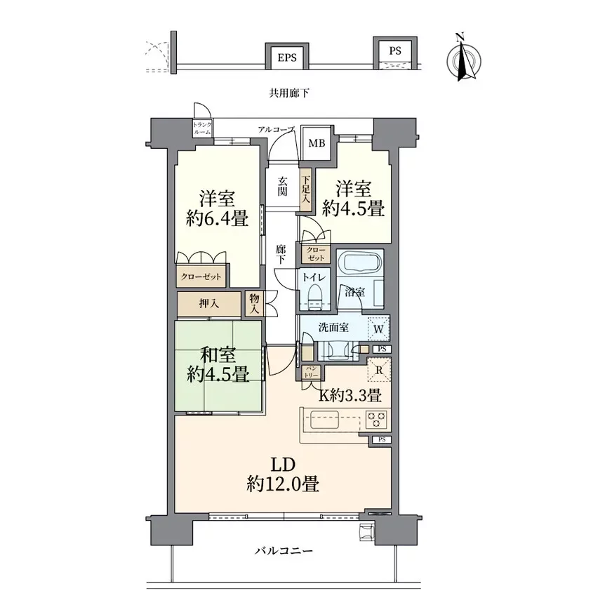 パークタワーあべのグランエア間取り図例