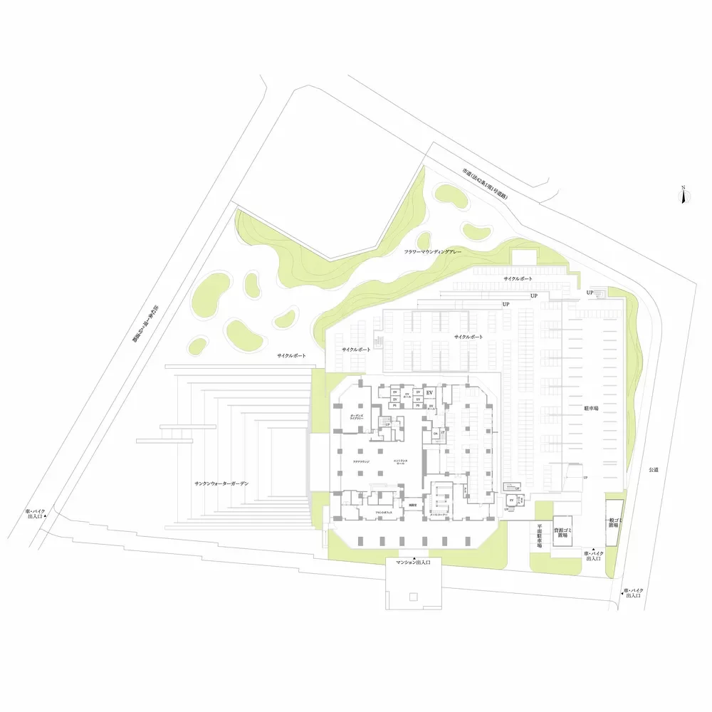 セントプレイスシティ セントプレイスタワー 敷地配置図