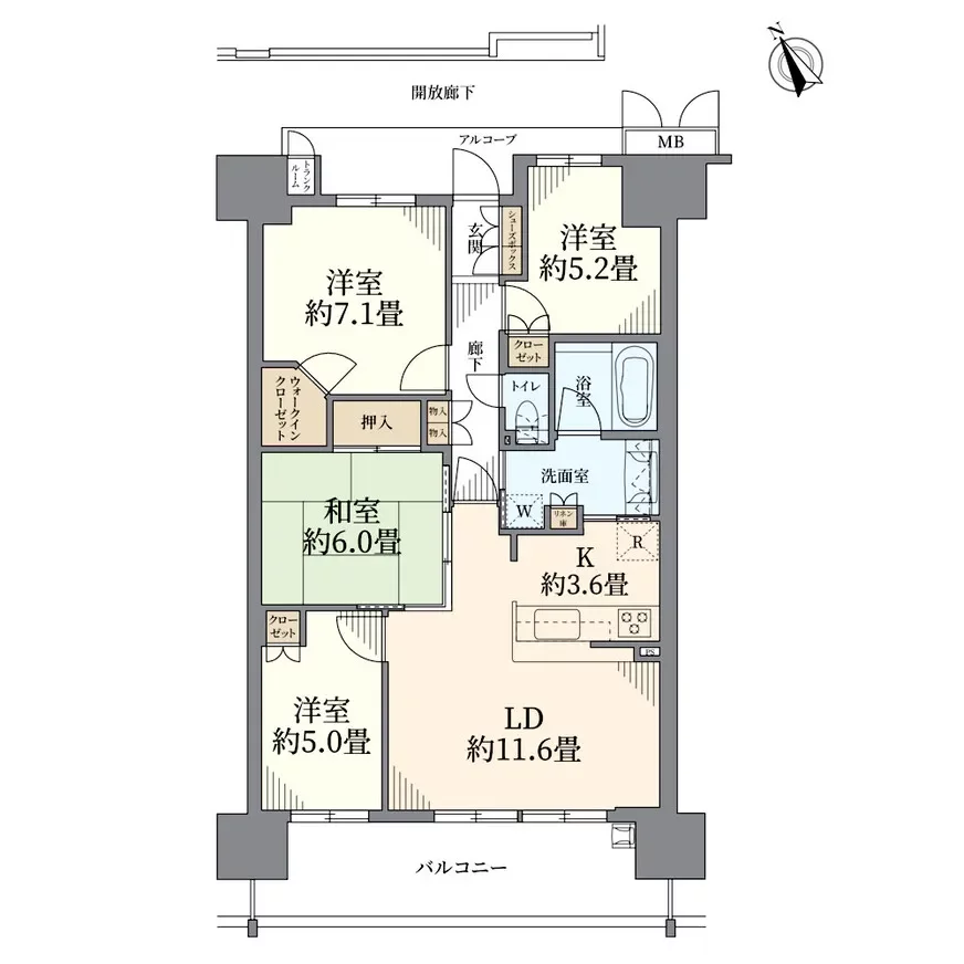 セントプレイスシティ セントプレイスタワー 間取り図例