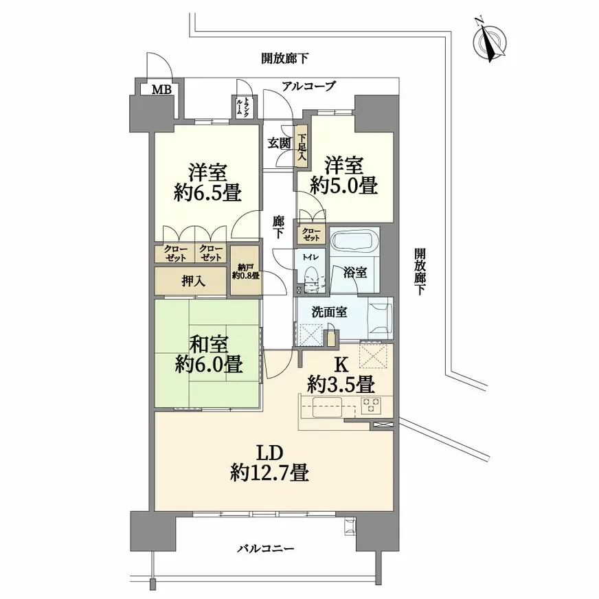 セントプレイスシティ セントプレイスタワー 間取り図例