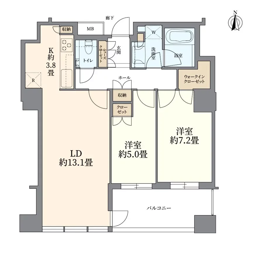 堂島 ザ・レジデンス マークタワー 間取り図例