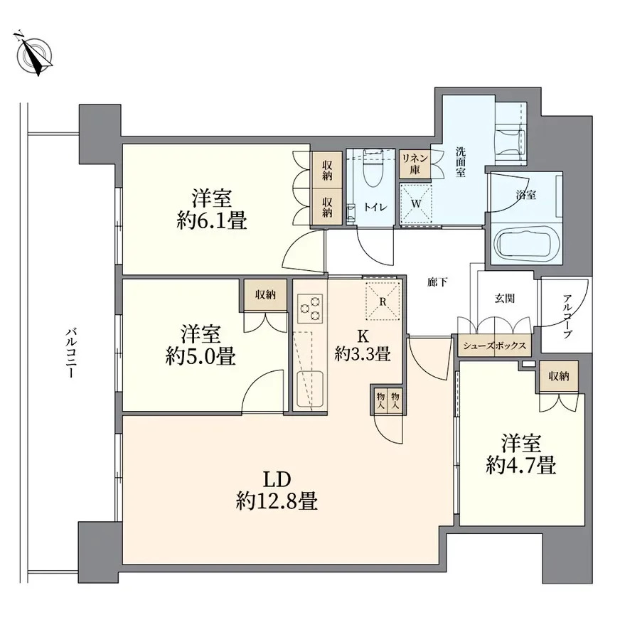 ザ・パークハウス中之島タワー 間取り図例