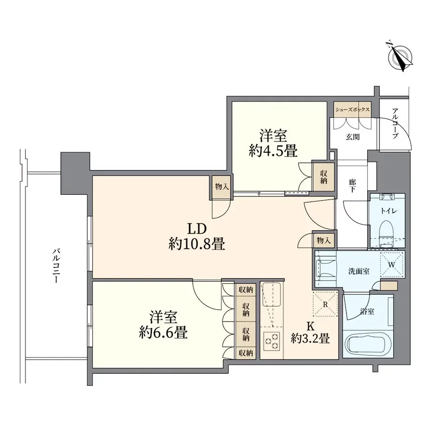 ザ・パークハウス中之島タワー 間取り図例