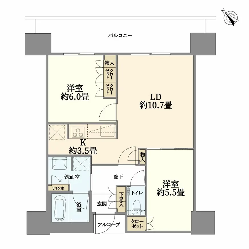 ザ・パークハウス中之島タワー 間取り図例