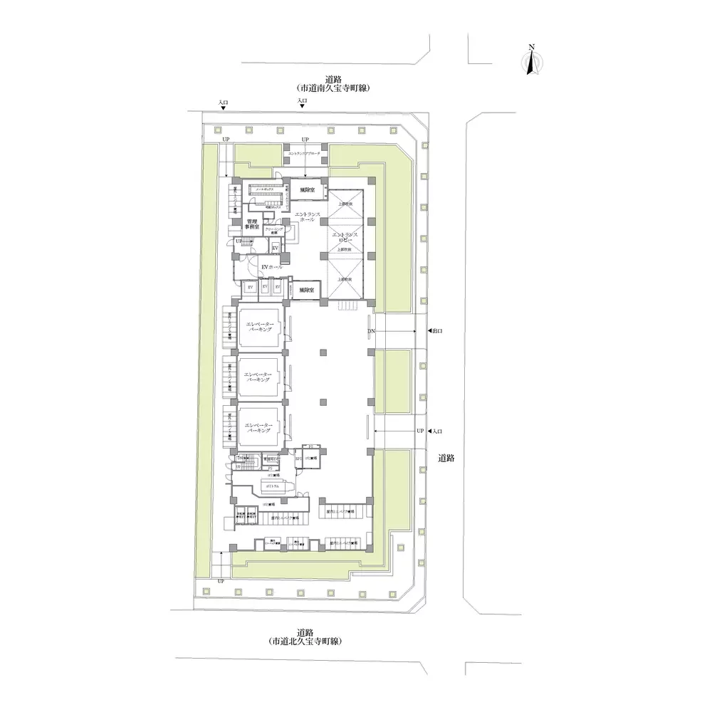 プレサンス レジェンド 堺筋本町タワー敷地配置図