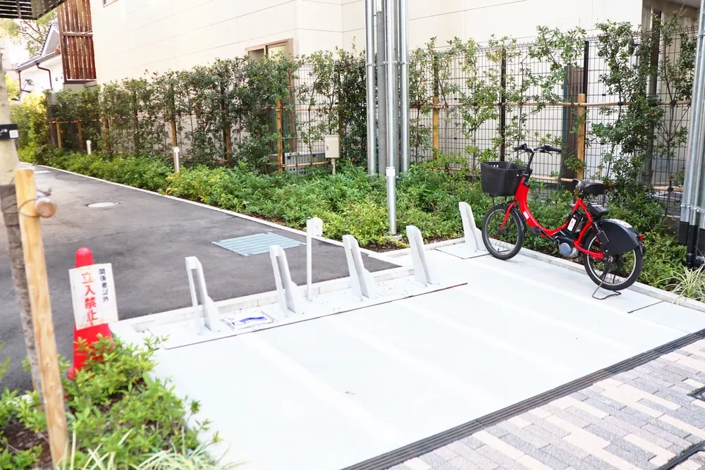 プラウドタワー梅田豊崎 シェアサイクル置場