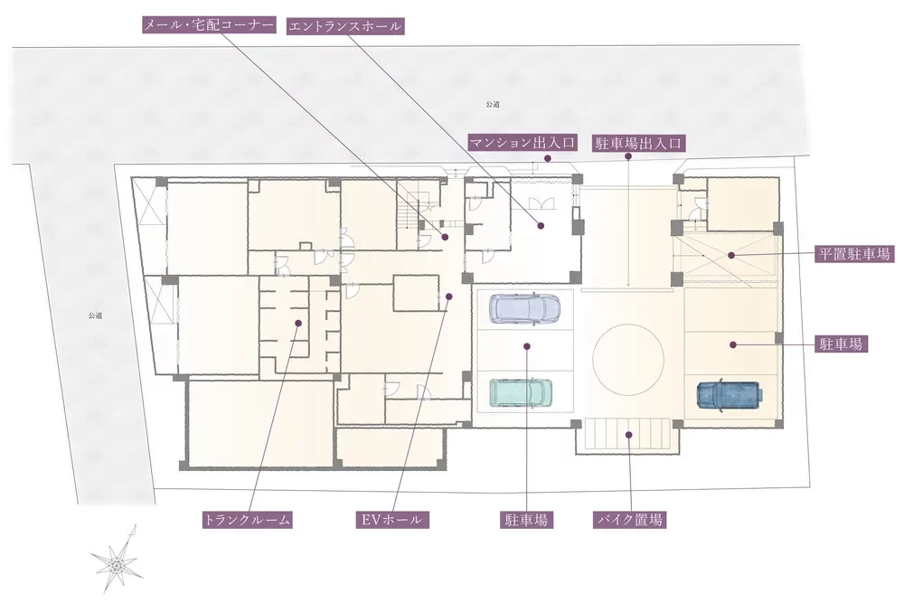 フォルム代々木公園 敷地配置図