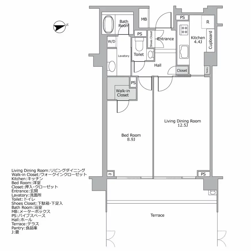 パークコート元麻布ヒルトップレジデンス 間取り図例
