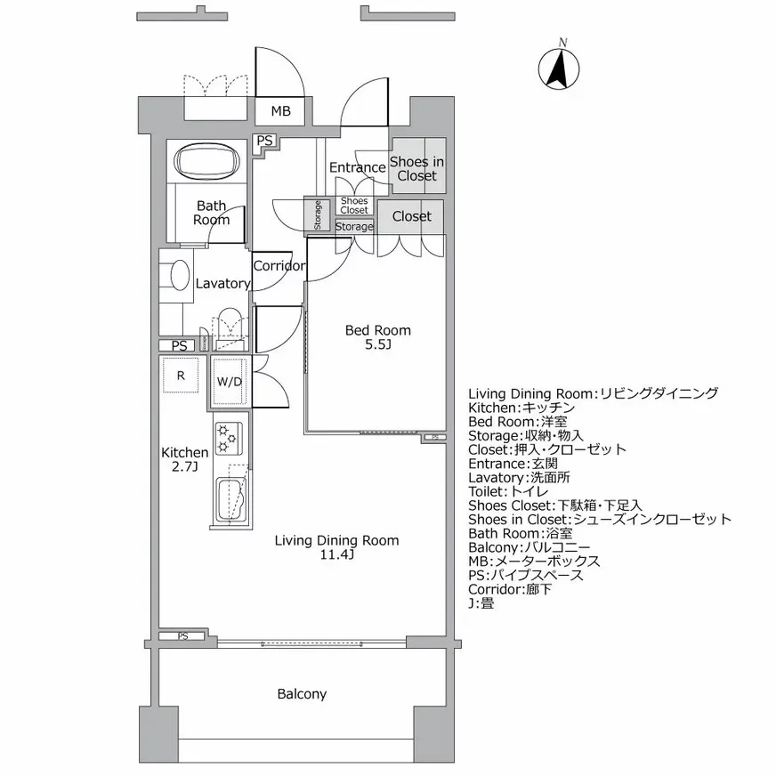 広尾シティタワー 間取り図例