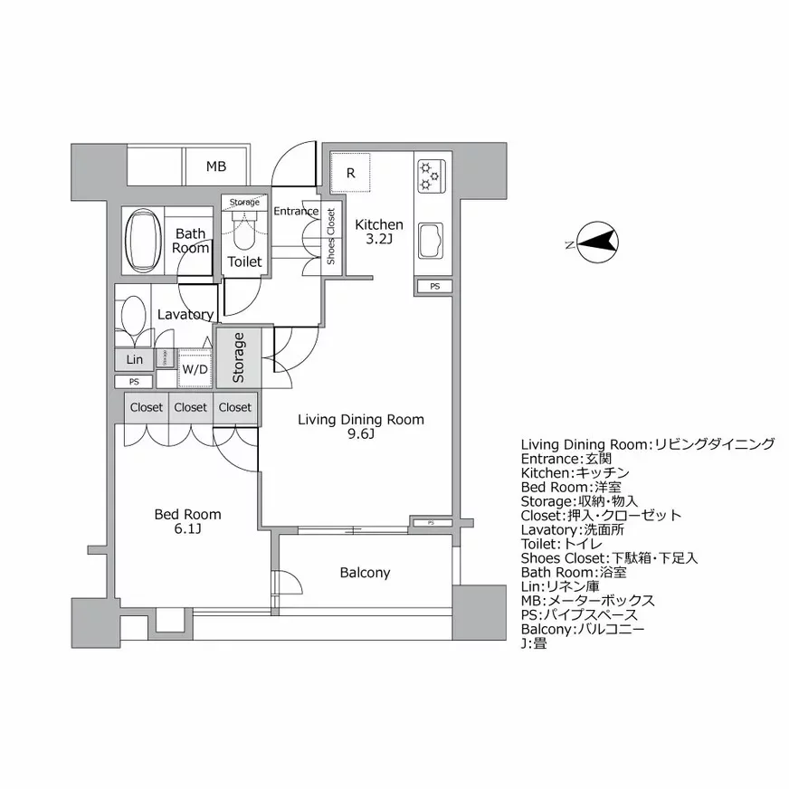 パークコート恵比寿ヒルトップレジデンス 間取り図例