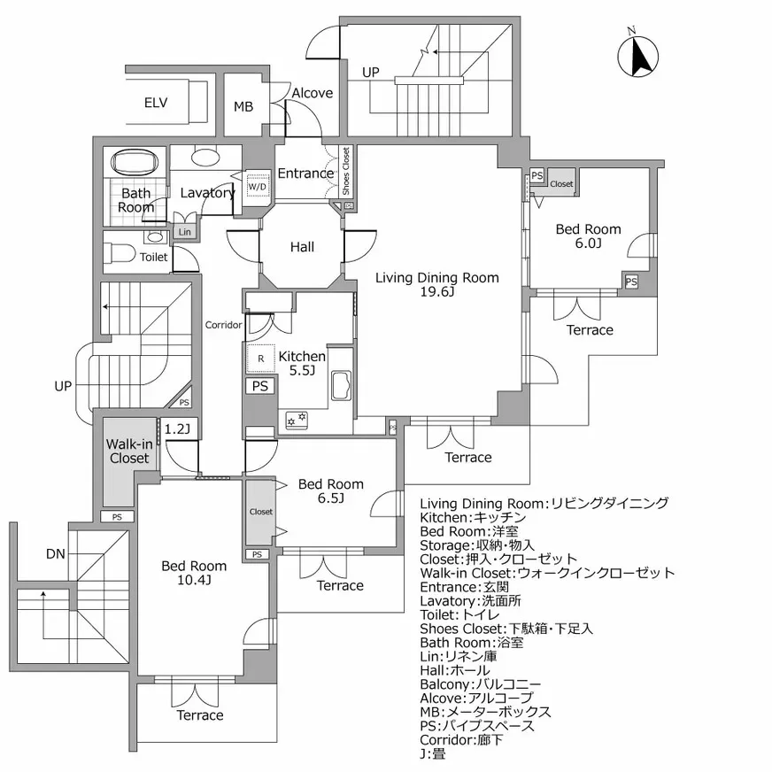 レジェンドヒルズ市ヶ谷若宮町 間取り図例