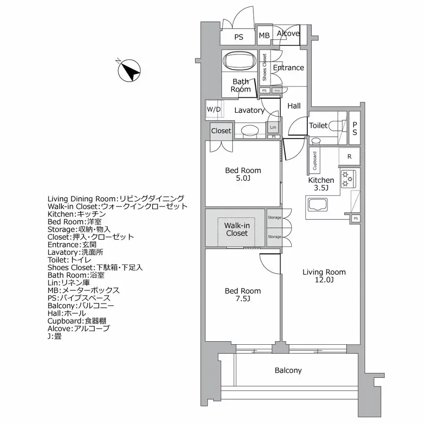 ジオ南青山 間取り図例