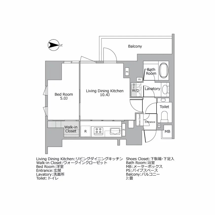 プレミスト代々木公園パークフロント 間取り図例