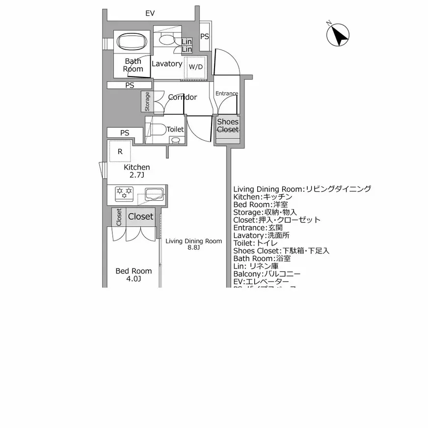 グランスイート千代田麹町 間取り図例