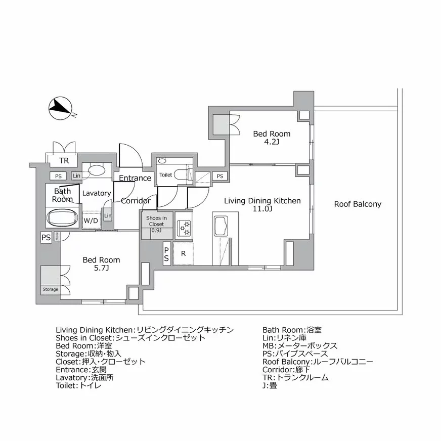ザ・パークハウスアーバンス表参道 間取り図例