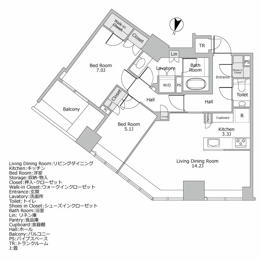 ブリリア一番町 間取り図例