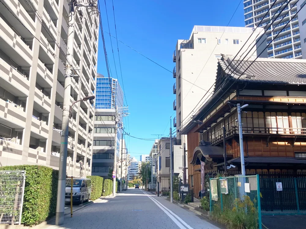 フェイム芝浦インターウェーブ 東側通り