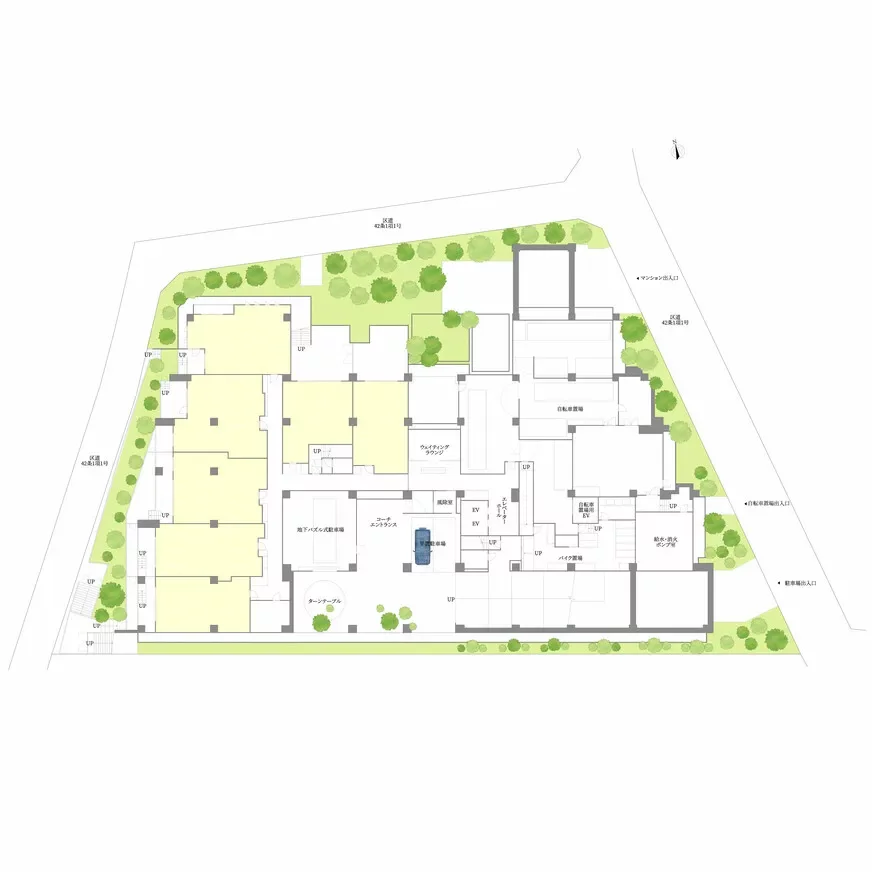 パークナード代官山 敷地配置図