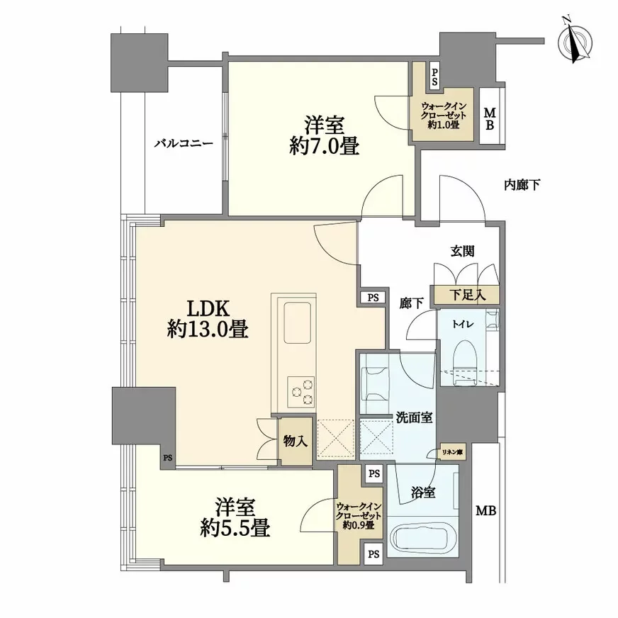 ローレルタワールネ浜松町 間取り図例2