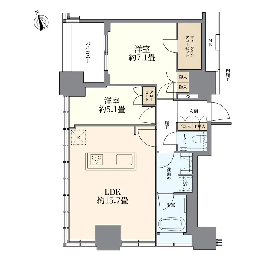 ローレルタワールネ浜松町 間取り図例4
