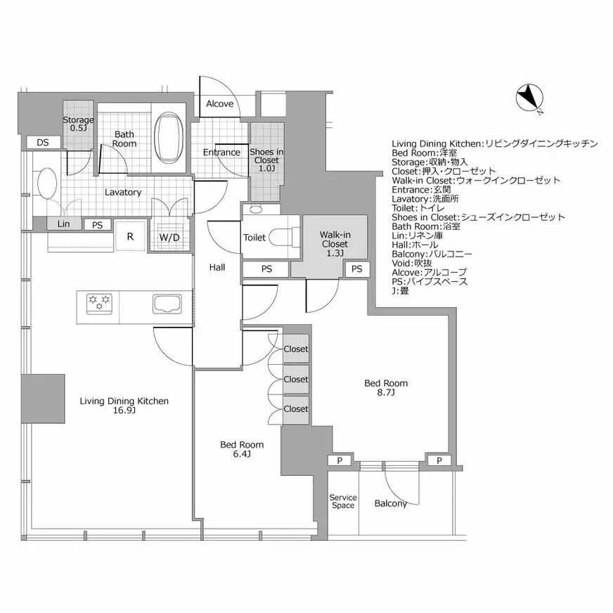 ザ・レジデンス六本木間取り図例