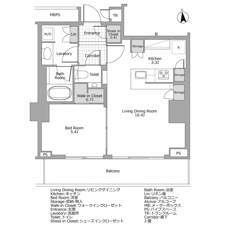 ザ・レジデンス四谷 間取り図例