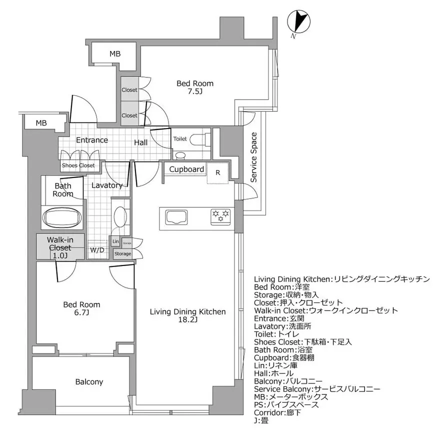 パークコート千代田一番町 間取り図例
