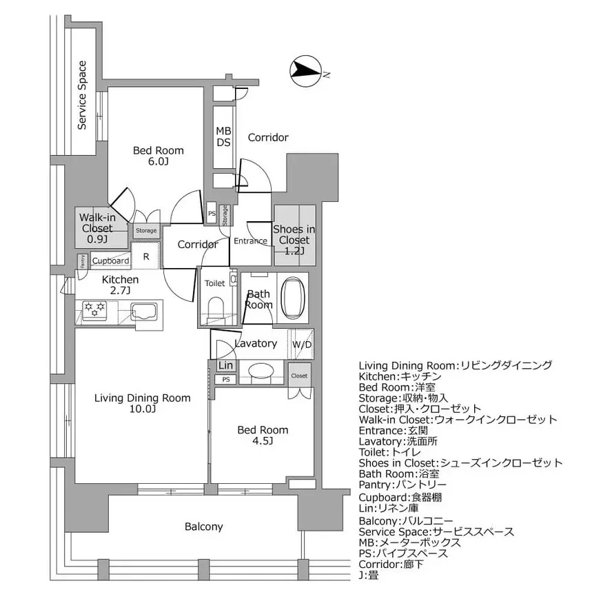 ザ・パークハウス麹町テラス 間取り図例
