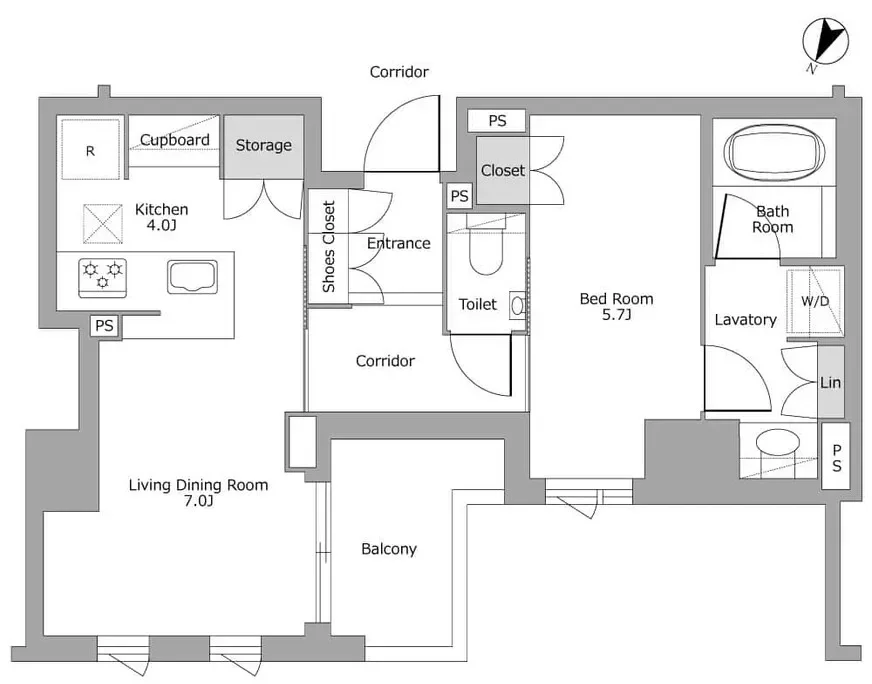 ザ・パークハウス高輪松ヶ丘 間取り図例