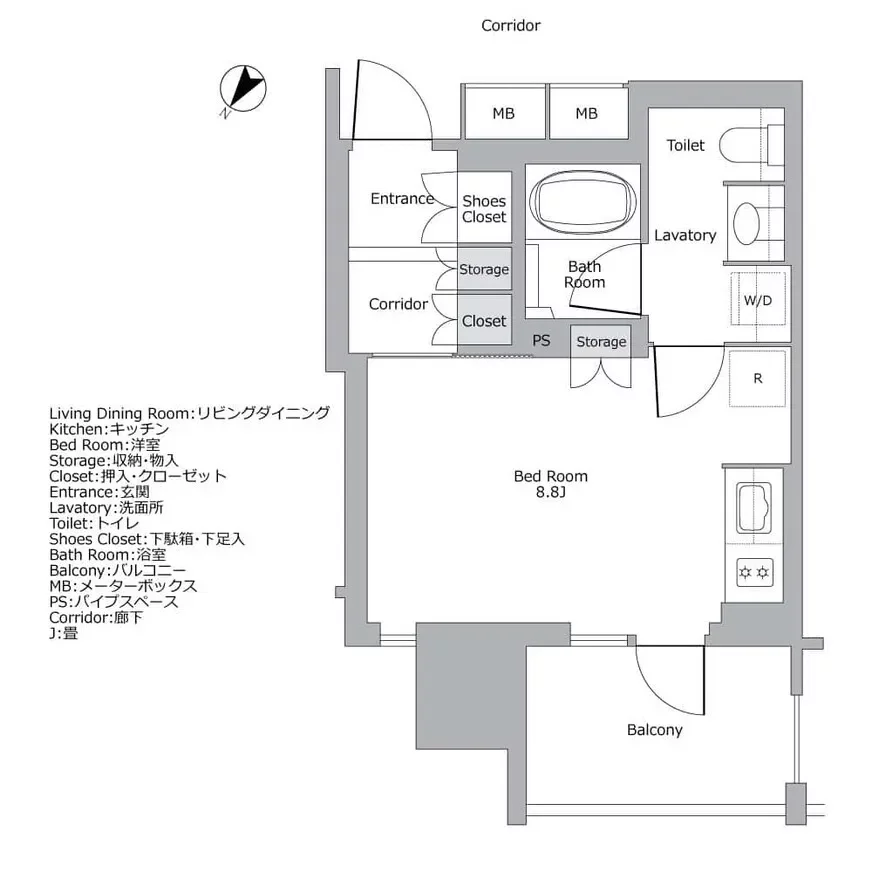 グランリビオ表参道 間取り図例