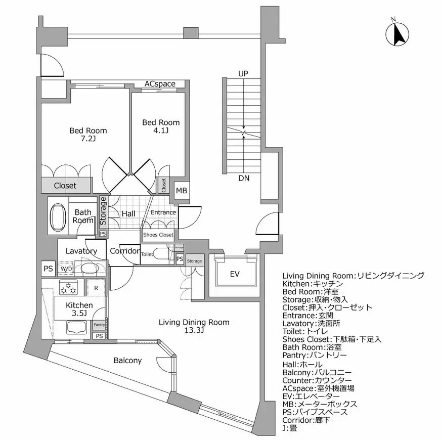 ノーツ目黒青葉台 間取り図例
